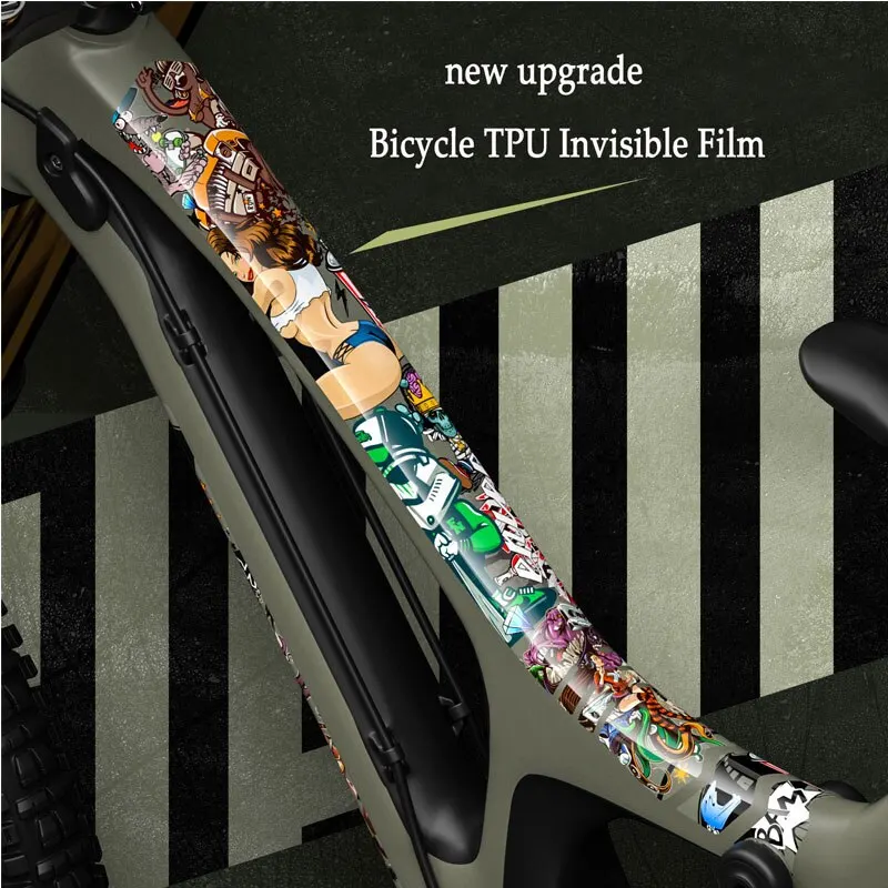 ENLEE Bicycle Frame Protector Anti-Scratch Bicycle Protection Film Bicycle Protector Strong Upgraded Material Multiple Choices