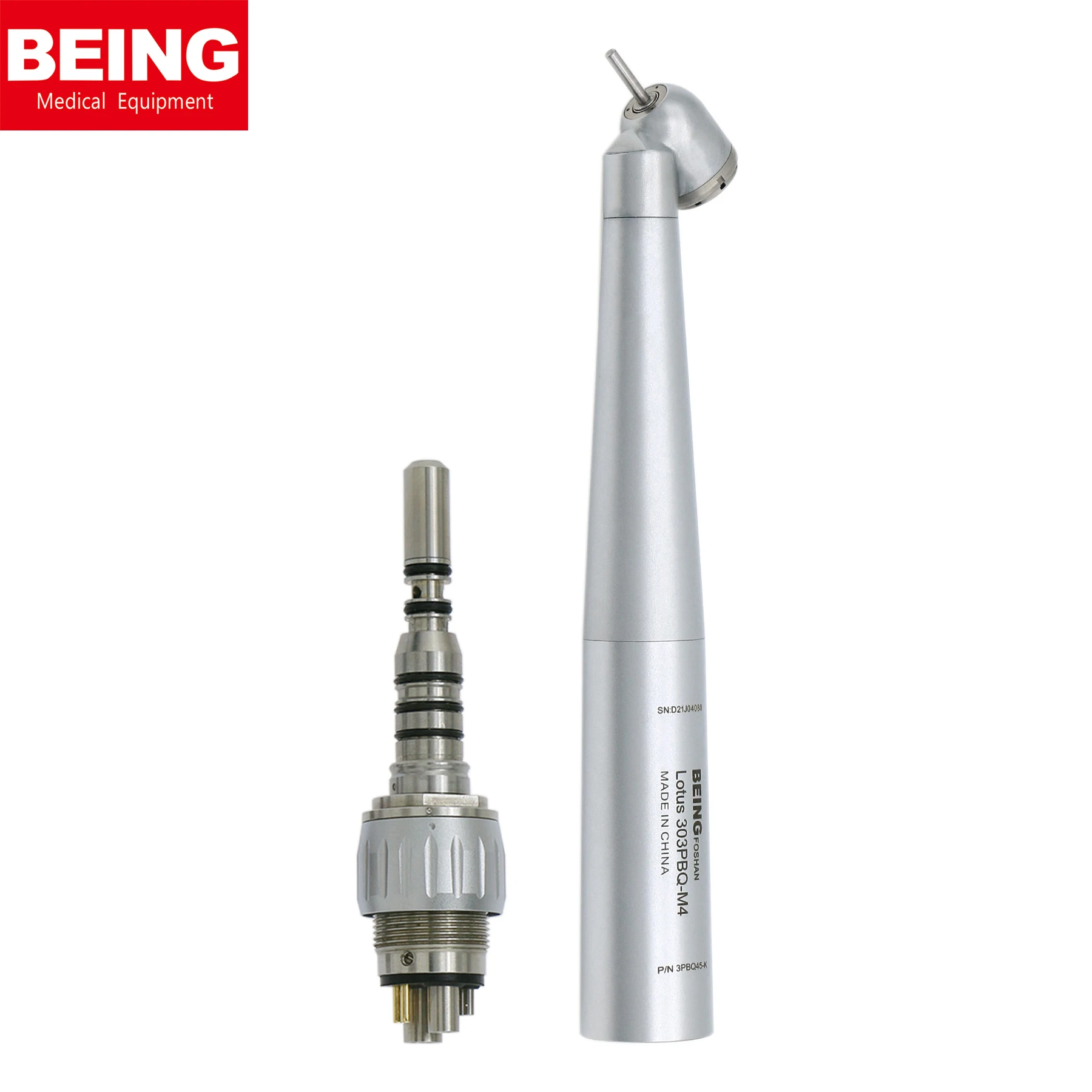 BEING Dental LED 45° High Speed Fiber Optic Handpiece Fit LED KAVO Coupling