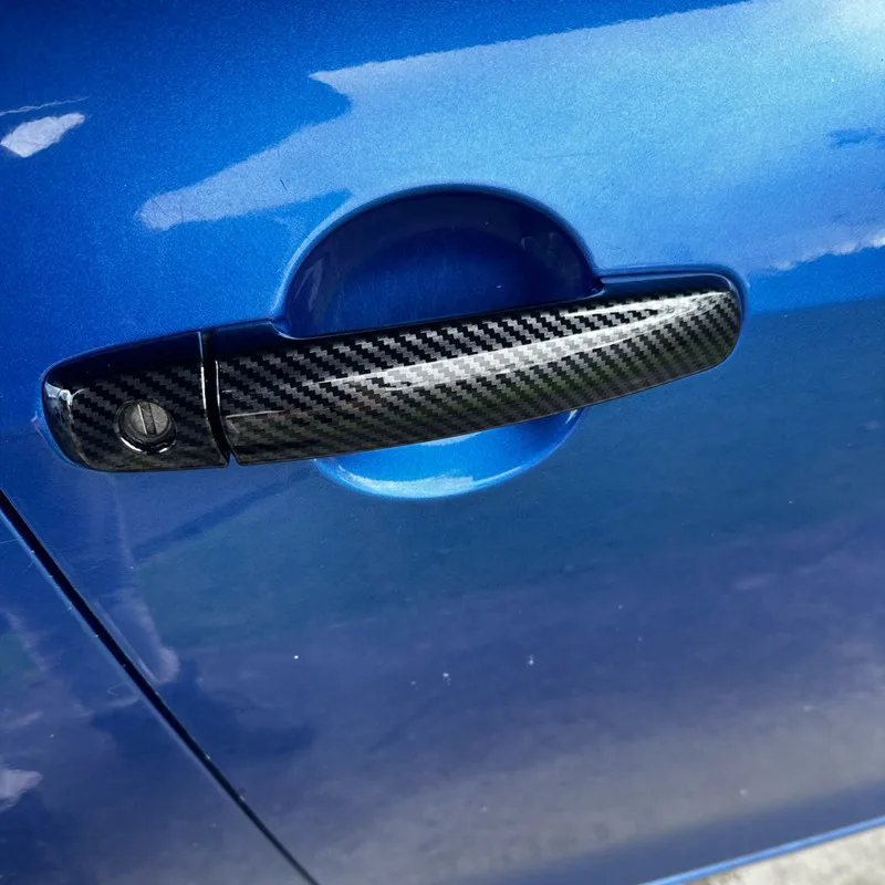 For Suzuki Swift Sport RS MK2 2012 2013 2014 2015 Accessories Door Handle Cover Trim Plastic Imitation Carbon Fiber