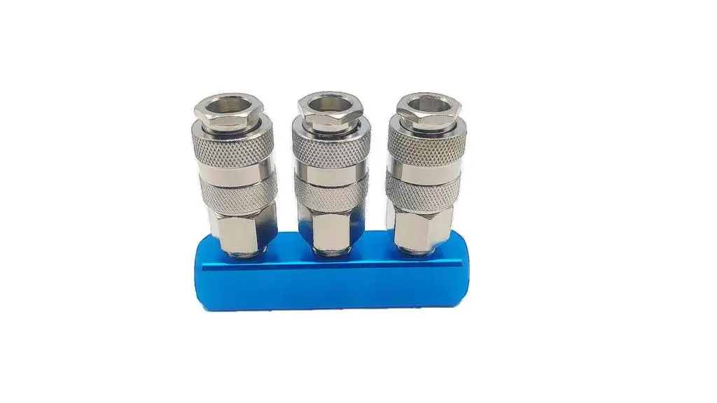 Compressor Pneumatic Fitting Pump Tool Coupler Manifold Multi Splitter EU/JP style Air Gas Distributor for 1/4 Quick Connector