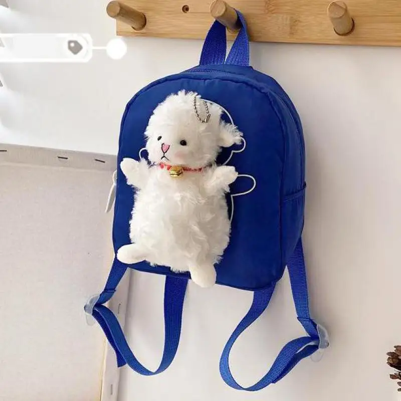 Mochila Escolar para niños y niñas, morral pequeño de cordero bonito, estilo Escolar