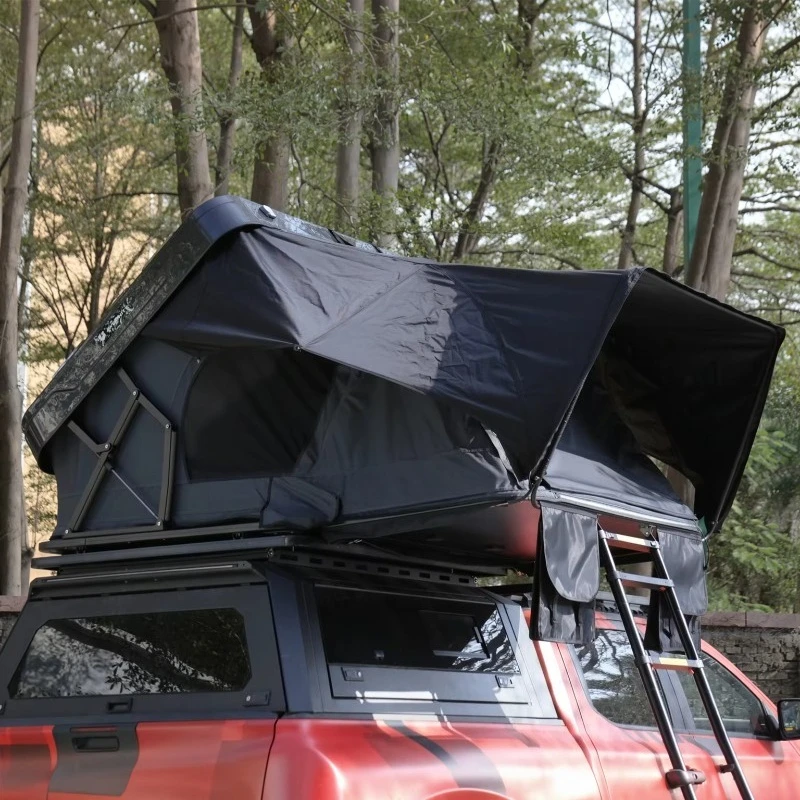 Car Roof Top Tent ABS Hard Shell Canvas Waterproof Quick Automatic Opening Four-season Double Layer Camping Tent 4X4