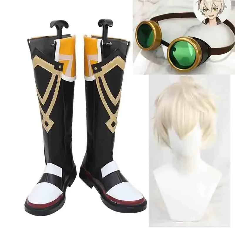 Gioco Genshin Impact Bennett Cosplay scarpe stivali Halloween Carnival Cosplay accessori per costumi