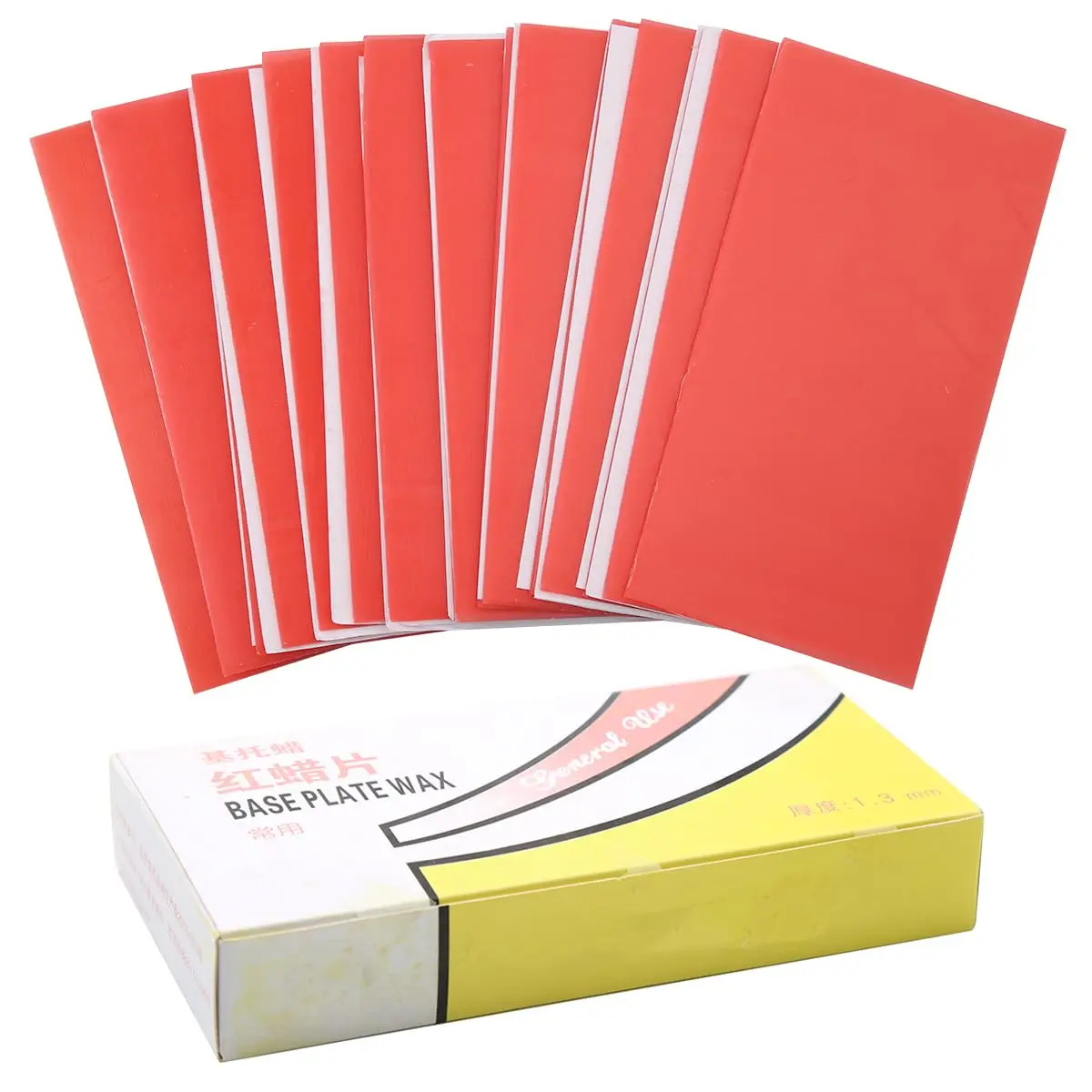

Base Plate Wax 20Pcs Denture Material Red Utility Wax Base Plate Wax Sheets for Orthodontic Modeling Filling Modelling