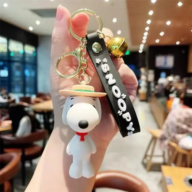 Snoopy Sleutelhanger Schooltas Charm Siliconen Tas Hanger Prachtige Kawaii Siliconen Portemonnee Charm Anti-Verlies Ornament Leuke Meisjes Gift