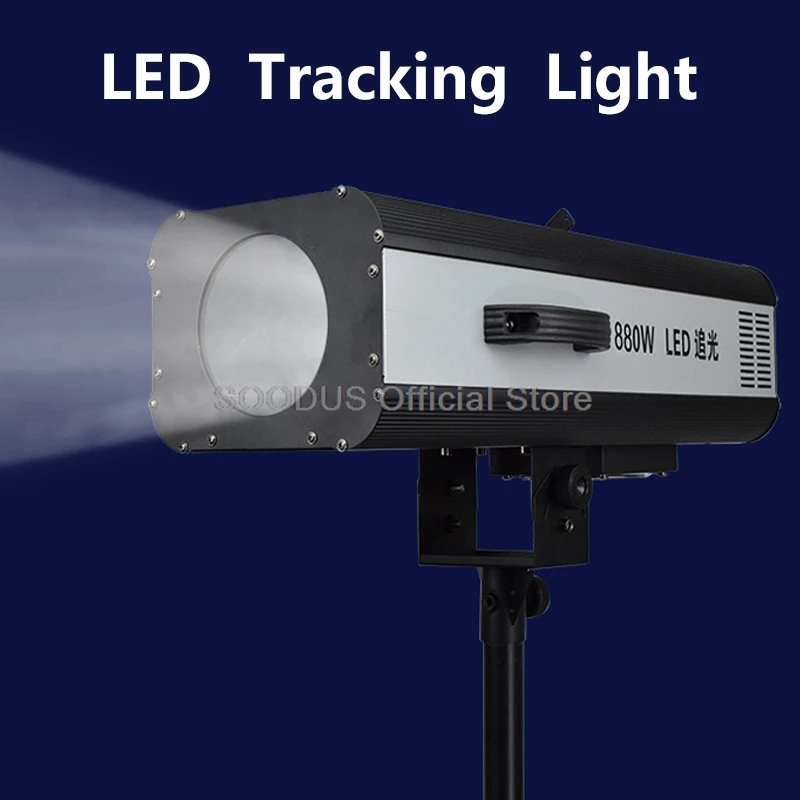 LED Follow Spot Light For Wedding Theater Dj Christmas Party Supplementary Light Follow Tracker Double Focusing With Tripod