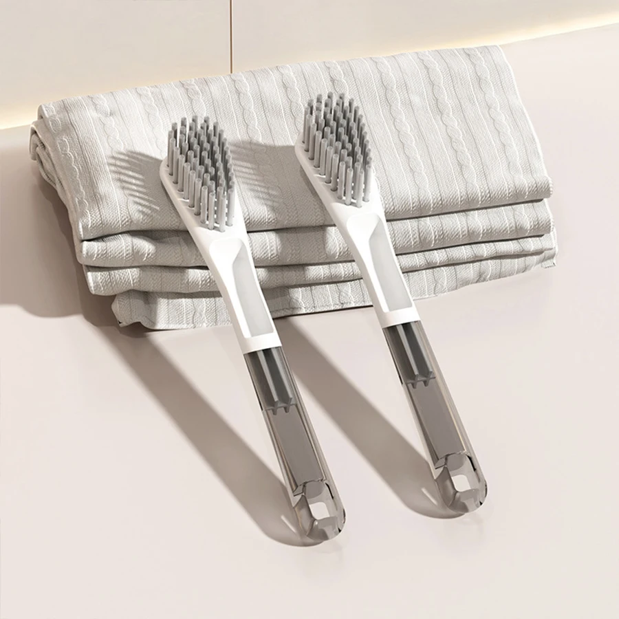 Brosse à chaussures multifonctionnelle à poils doux, brosse de nettoyage durable pour chaussures, vêtements, usage domestique, poignée ergonomique, utilisation multi-scènes