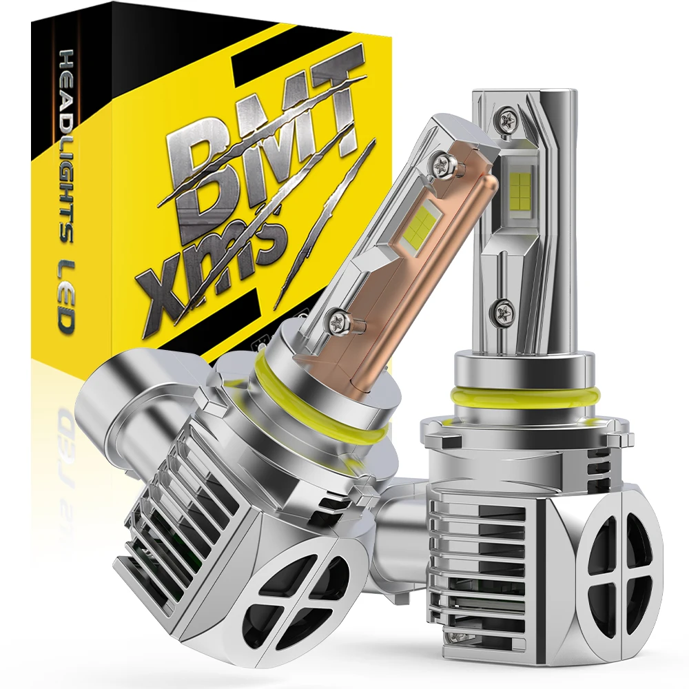 

BMTxms with Fan 2PCS H1 H11 HB3 HB4 H4 LED Car Moto Headlight CSP Chip H8 9005 9006 Led Fog DRL Lights For Hyundai Toyota Nissan