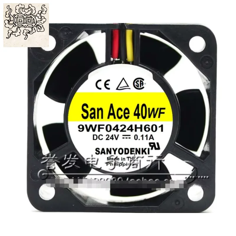 

Ltsf For SANYO DENKI 9WF0424H601 DC 24V 0.11A 40x40x20mm 3-Wire Server Cooling Fan