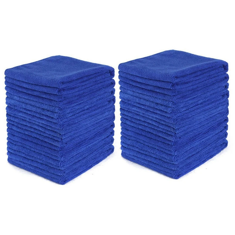 

200 Pcs Car No-Scratch Rag Polishing Dust Rags 30Cmx30cm Microfiber Cleaning Cloth Towel