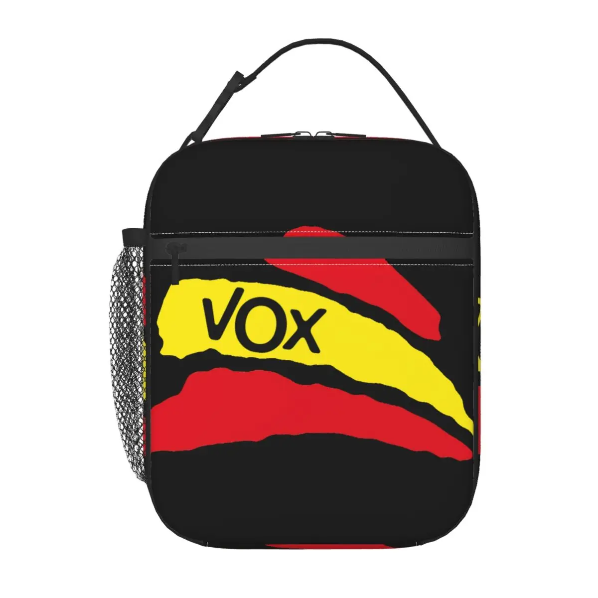 Spain Vox Logo Insulated Lunch Bags for Outdoor Picnic Spanish Political Party Resuable Cooler Thermal Bento Box Women Children