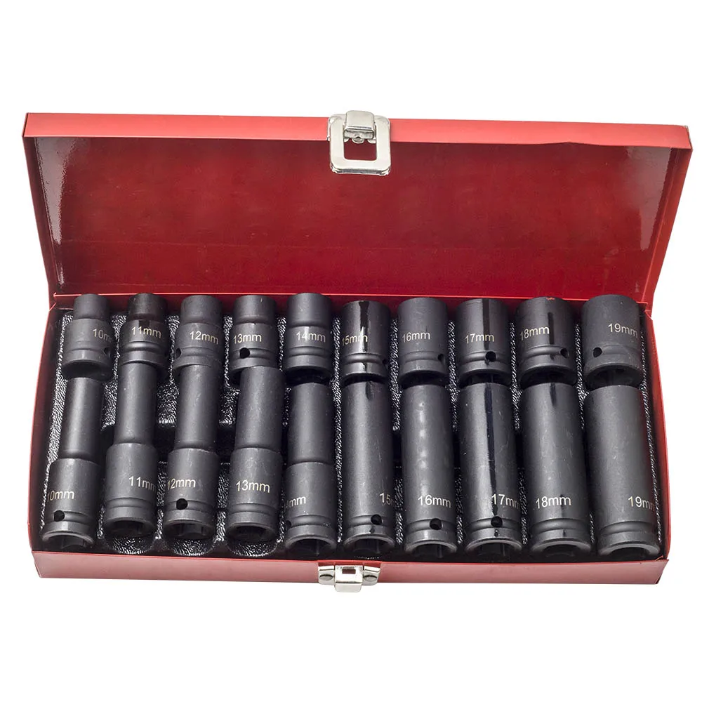 20pcs Chromium Vanadium Steel Impact Socket 1/2