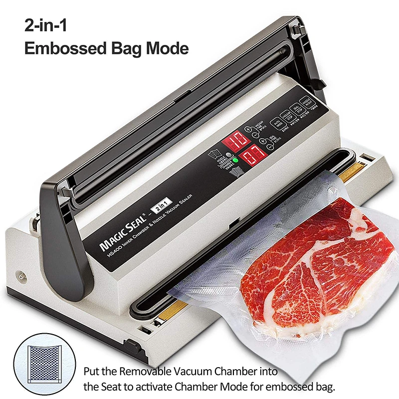 MS4005 Vacuum Air Sealing System Preservation Portable Rice Bag Storage Automatic Kitchen Food Saver Vacuum Sealer Machine