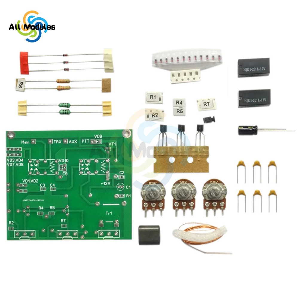 1-30 MHz High Frequency Band QRM Canceller Kit Finished Parts for Radio Noise Cancellation