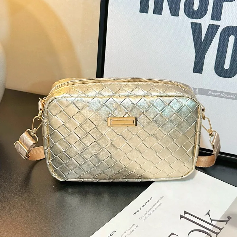 

Темпераментная простая однотонная универсальная женская сумка, изысканная и модная сумка-мессенджер в стиле ретро на одно плечо, маленькая квадратная сумка