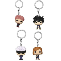 Pocket Japanese Anime Satoru Gojo Megumi Fushiguro Yuji Nobara Kugisaki Figure Model Keychain Toy Jujutsu Kaisen