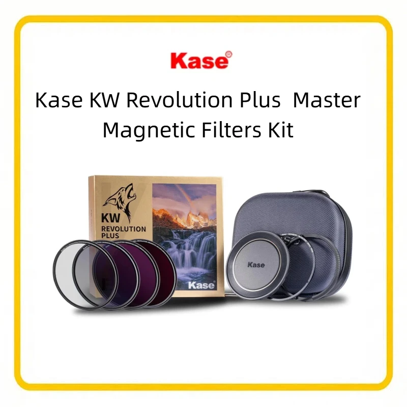 Kase Revolution Plus Magnetic ND CPL Filter Set 77mm Tempered HD Optical Glass with Color Coded Frames