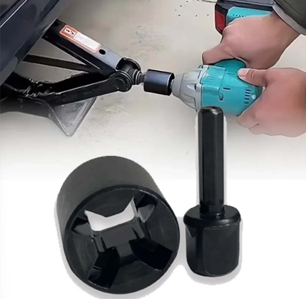 

Steel Trailer Jack Drill Adapter Electric Conversion Kit Universal Fit RV Camper Boat Leveling Fast Lifting