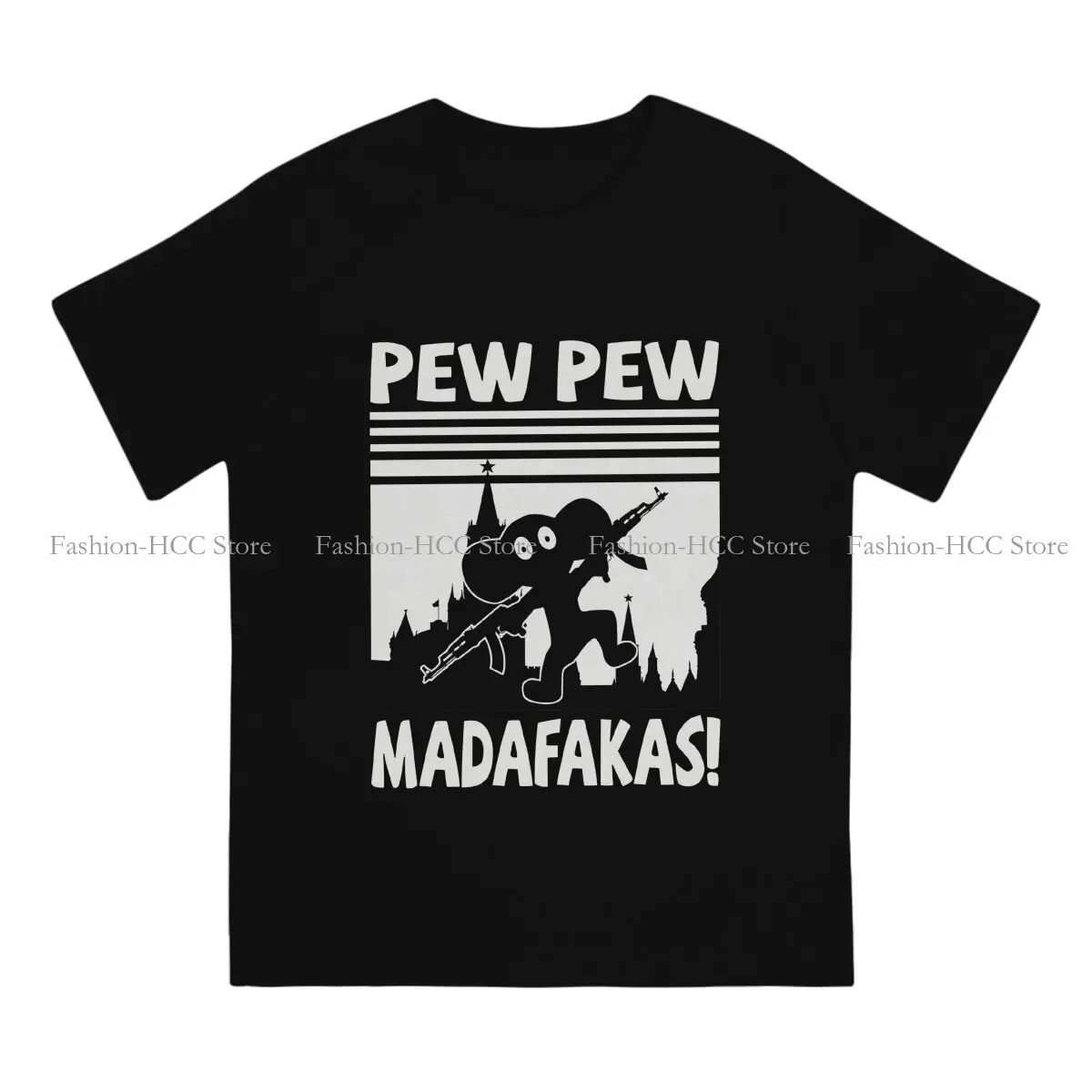 PEW PEW MADAFAKAS Unique TShirt Cheburashka Che Burashka Gena Russian Cartoon Comfortable Creative Gift Idea  T Shirt Stuff