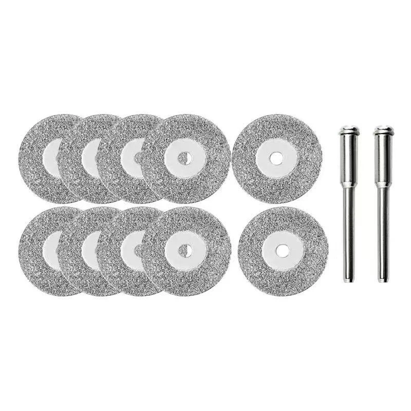 10 قطعة + 2 قطعة 22 مللي متر Hss أسطوانة تقطيع شفرة منشار دائري المعادن قطع أدوات جلخ ل دريمل أداة دوارة شفرة القطع #6