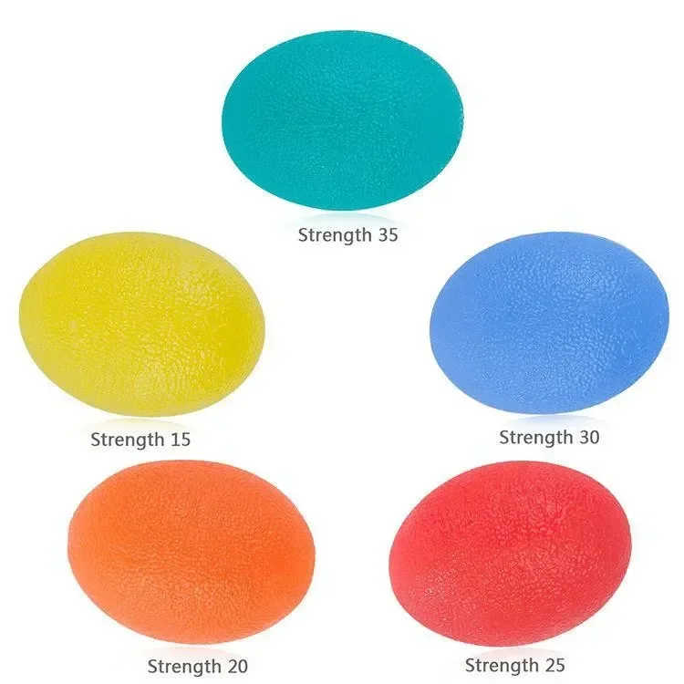 Silikon Hand Grip Ball Ei Männer Frauen Gym Fitness Finger Schwere Exerciser Kraft Muskel Erholung Greifer Trainer – Detail 11