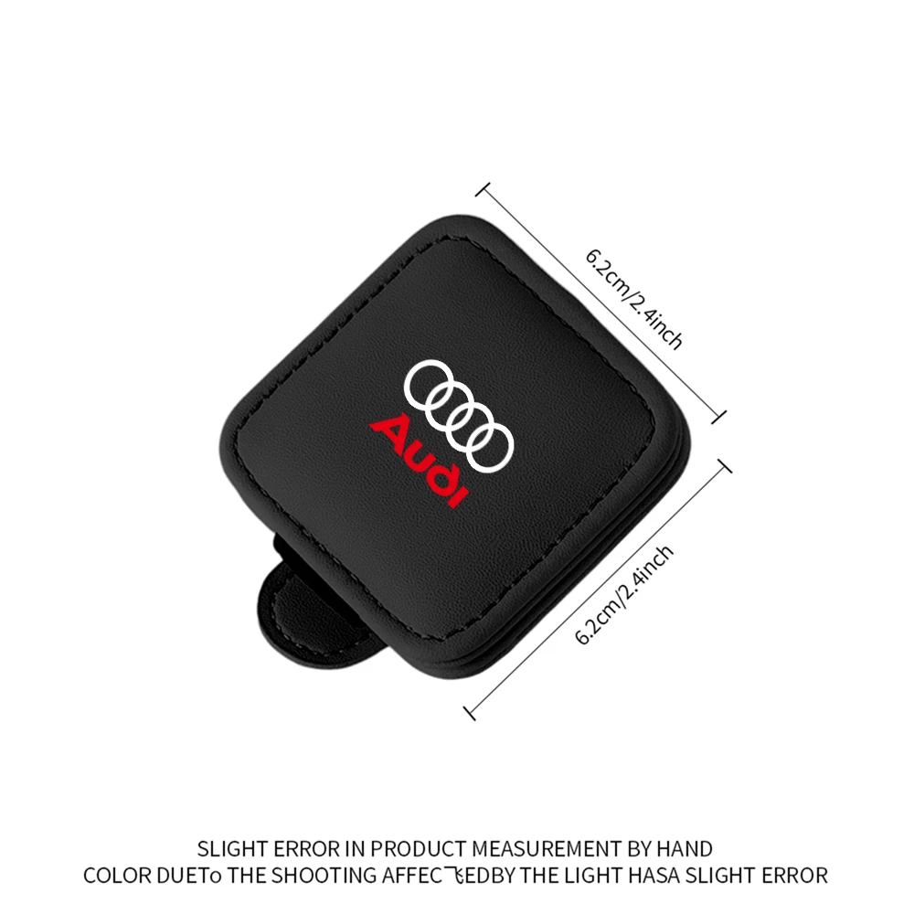 Car Sun Visor Sunglasses Clip For Audi A3 A4 A6 C6 B8 8P Q3 B7 A5 A1 Sline C5 8V Q5 B6 B9 RS Q7 A7 A8 S3 S4 8L Q6 Q4 B5 B3 B4 Q8 view 3