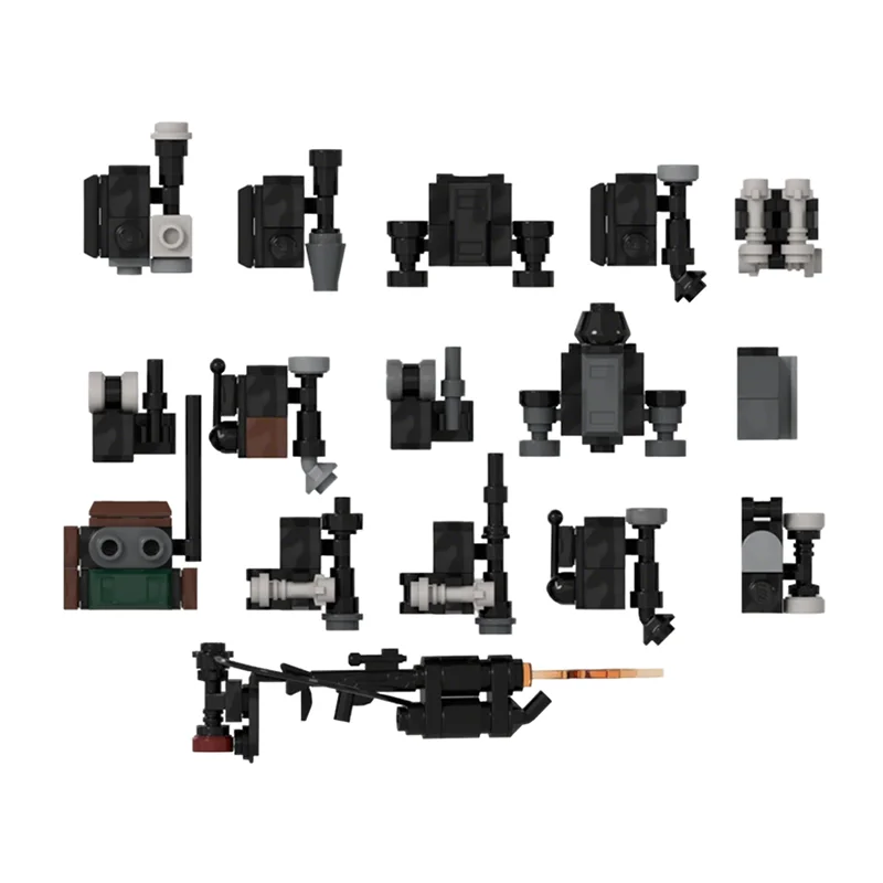 162pcs MOC Star Battle Stormtrooper Backpack Gear Model Building Blocks Architecture Idea Creative Kids DIY Christmas Gifts Toys