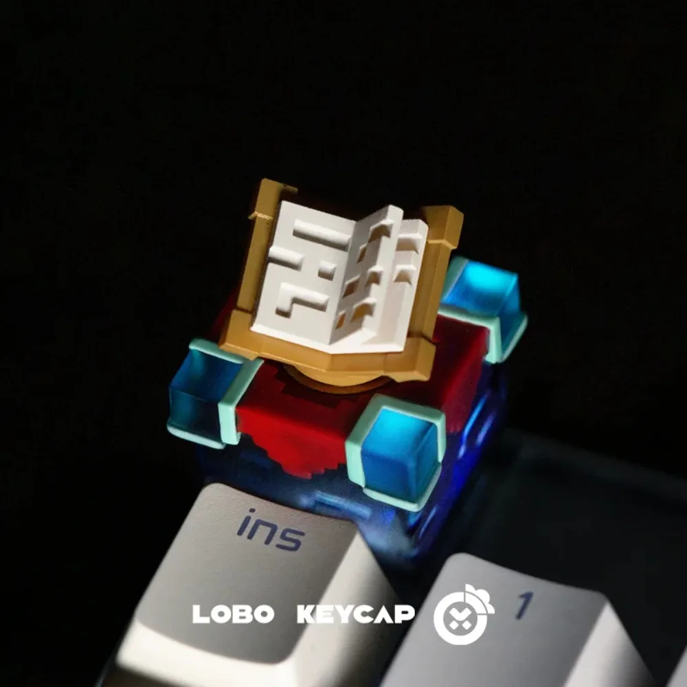 

Легкие прозрачные колпачки для клавиш «Мой мир», очаровательный стол», вращающиеся аксессуары для клавиатуры Esc, креативная игровая периферия, одинарный колпачок для клавиатуры