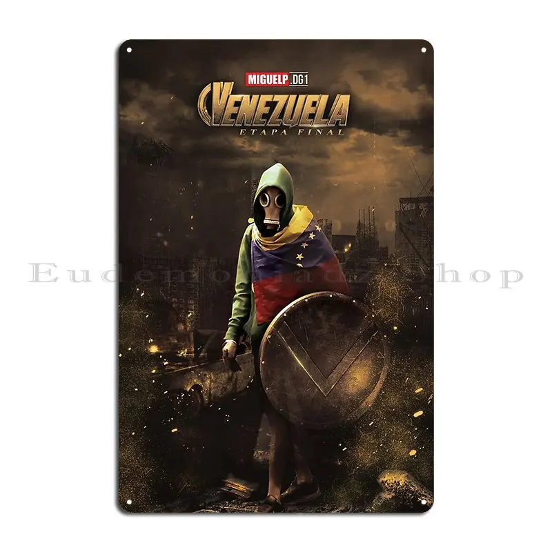 Resistance Venezuela Metal Plaque Poster Party Cinema Designs Club Painting Tin Sign Poster