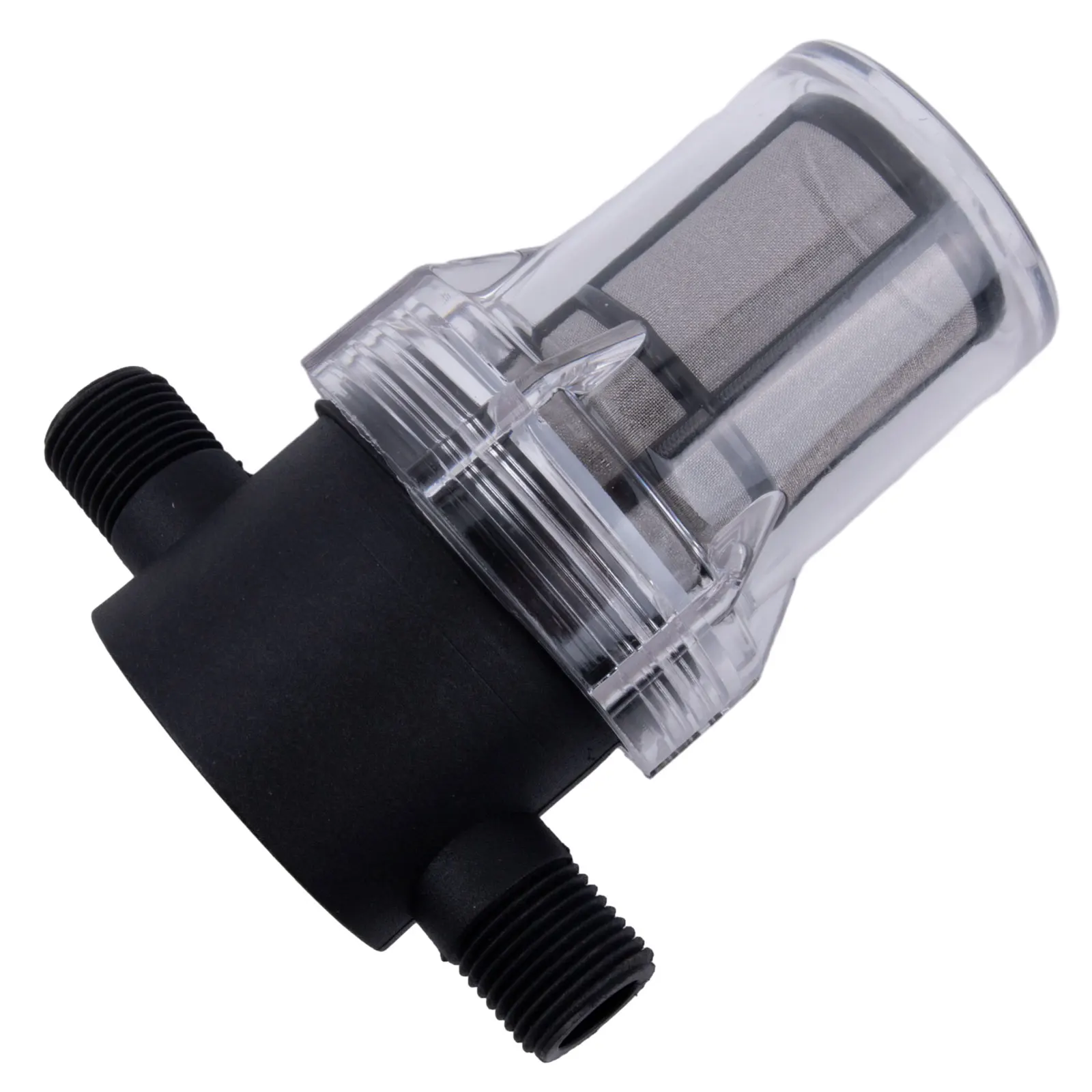 Water Filter Filter 80 Mesh Black Cleaned Durability For Garden Irrigation Pipe Front Plastic 180 Microns Sieve
