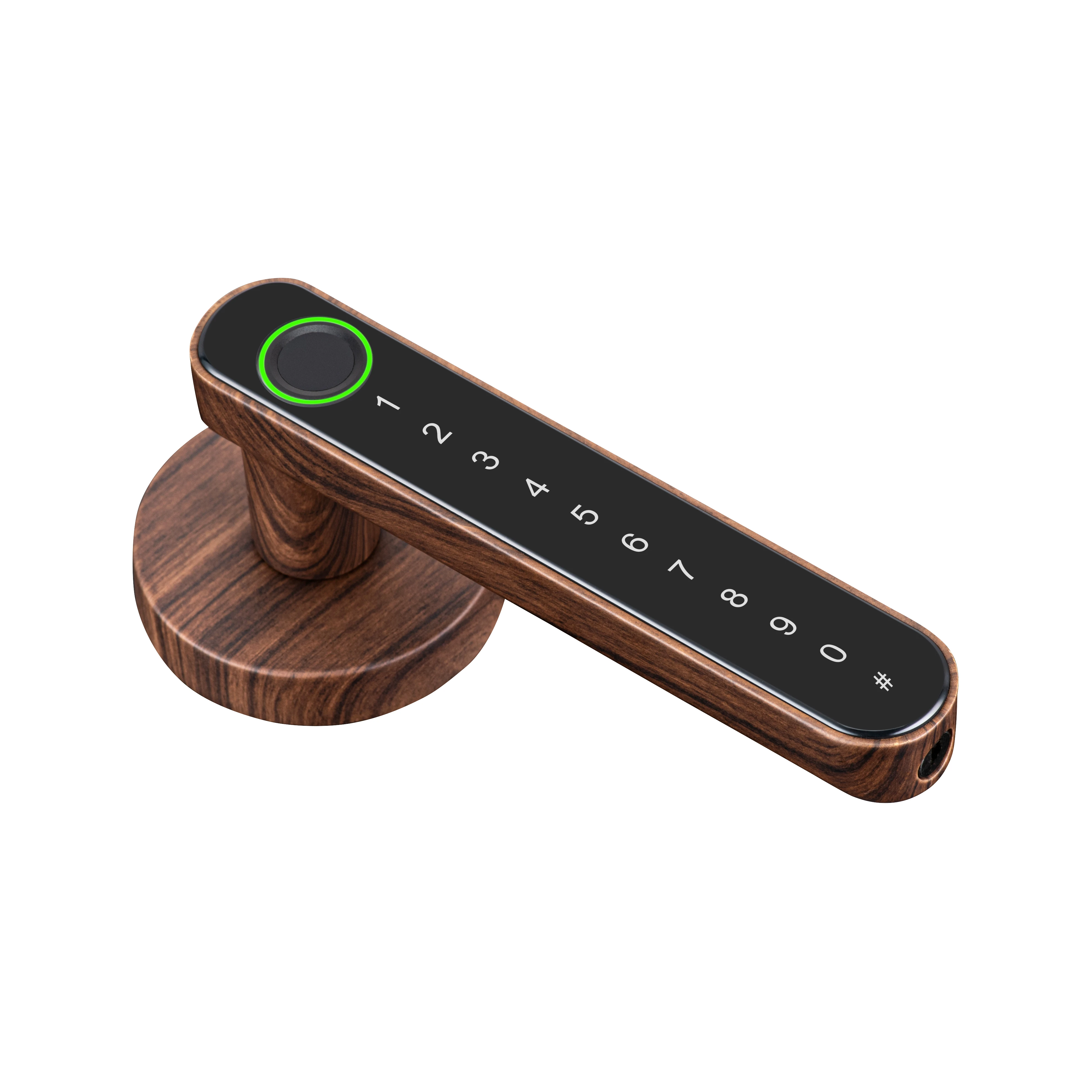 

Smart Door Handle Fingerprint Password Digital Lock Tuya App Keyless Entry for Doors Smart Electronic Lock