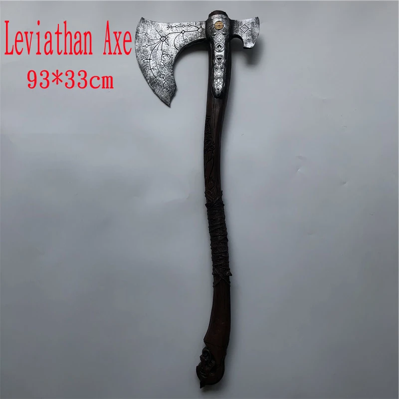 93cm Cosplay God of War 4 Kratos Axe Leviathan Axe Prop Weapon Role Playing Game Movie Cos Ghost Axe PU Weapon Model Toy Prop