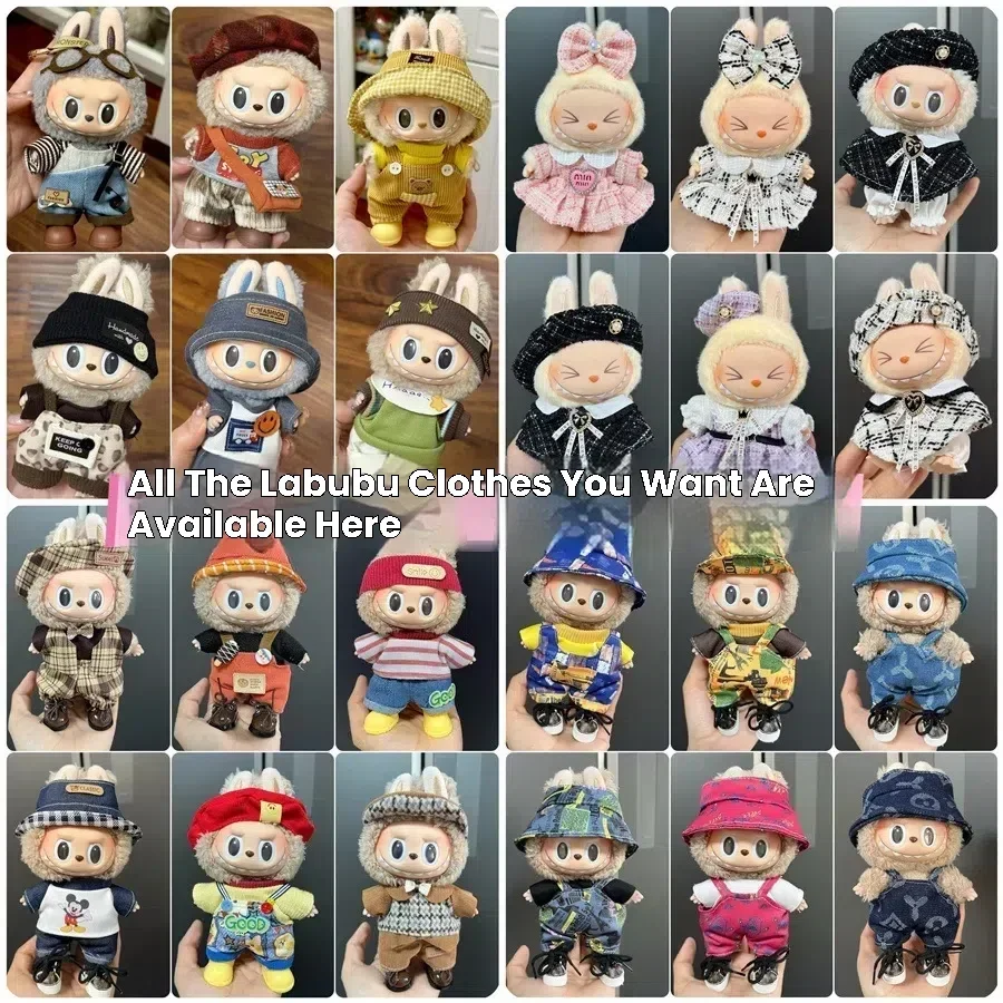 

2025 New Clothes for Labubu Outfit, Exquisite Accessories for Labubu,Cute Clothes Set for 17 cm Labubu Accessories