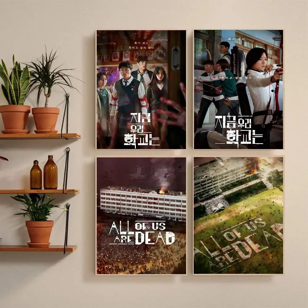 Korean TV All Of Us Are D-Dead Poster Self-adhesive Art Waterproof Paper Sticker Coffee House Bar Room Wall Decor
