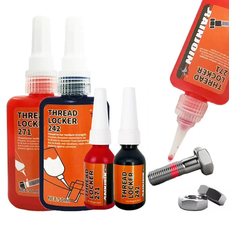Thread Locker Medium to High Strength 242/271 Blue Threadlocker Anti-loose Screw Gue Anaerobic Sealant For Hardware Brake Engine