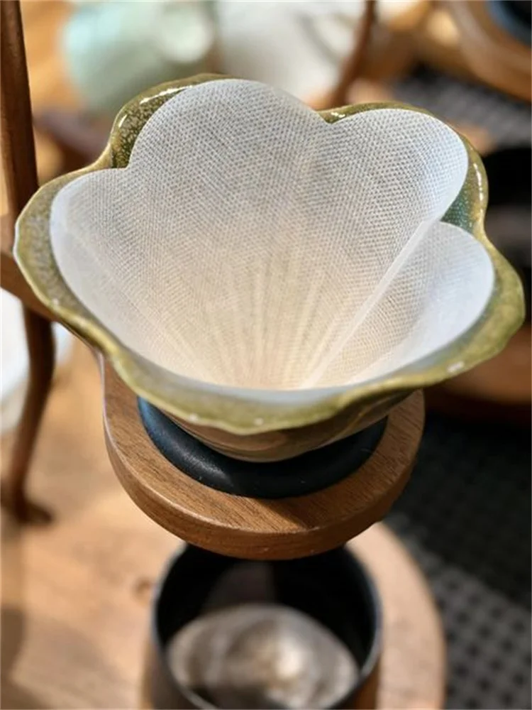 

Бумага для кофейных фильтров Konjo из нетканого материала для ручного заваривания методом дрип-кофе V60, специально для фильтров Rhododendron и Rose, 80 листов