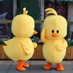 Little Yellow Duck Mascot Costume Character Amusement Parkfunfair Animation Fancy Dress Halloween Party