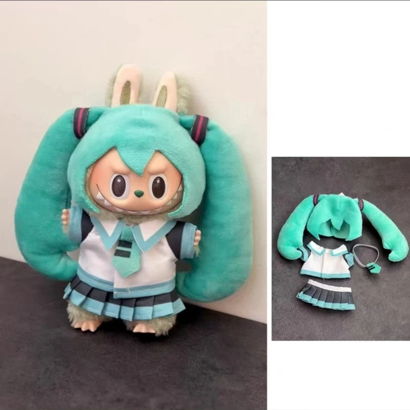 Hatsune Miku Cosplay bambola per vestiti Labubu 15/17 cm vestiti per bambini grandi in energia Kawaii V1 V2 V3 accessori di abbigliamento per bambole