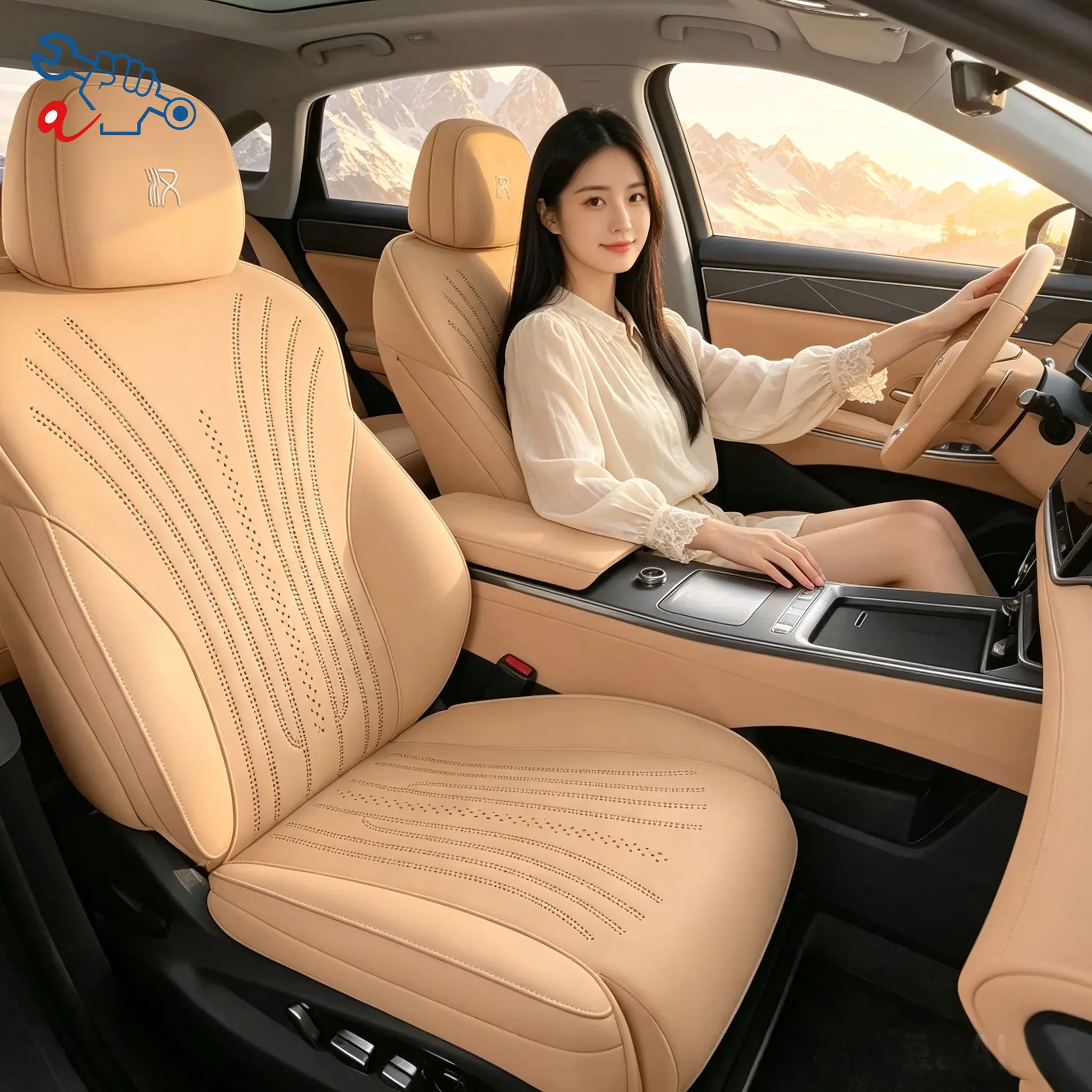 Left-Drive Car Seat Cover For BYD Han L 2025-2026 All Season Seat Cushion Custom Fit Full Surround Protective Covers Vehicle