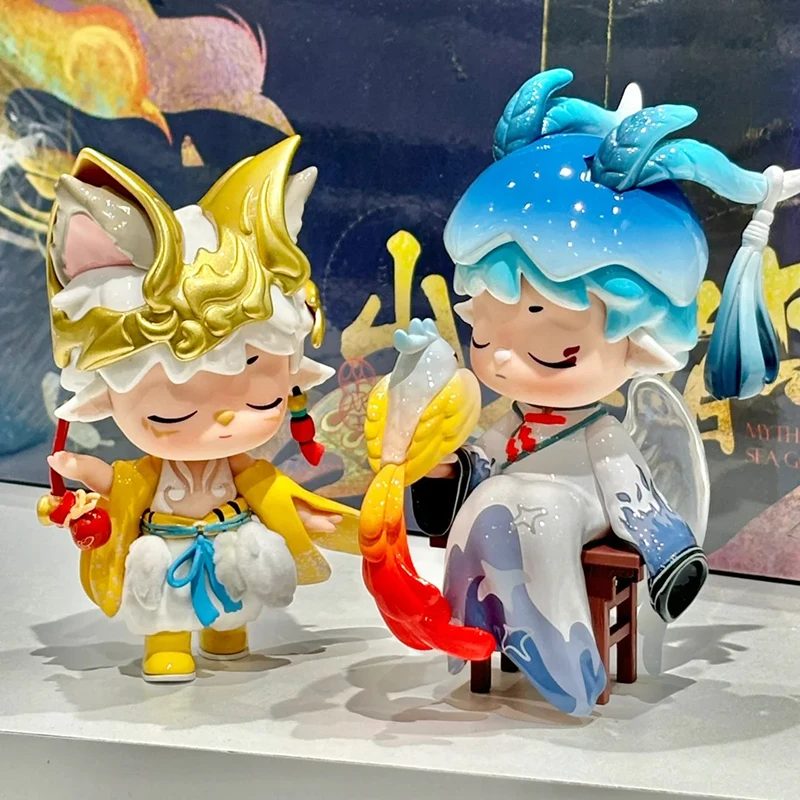 Figurines d'action de la série Mtyh Mountain and Sea Gods pour enfants, boîte ennemi, mignon, modèle Kawaii, jouet à collectionner, cadeau de vacances d'Halloween, chaud