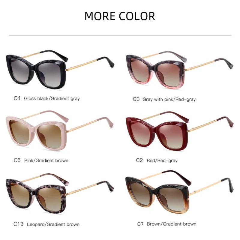 نظارات شمسية مستقطبة بمشبك مغناطيسي عصري من GJ OPTICIAN متعددة الاستخدامات للنساء مضادة للضوء الأزرق نظارات طبية للقراءة التقدمية