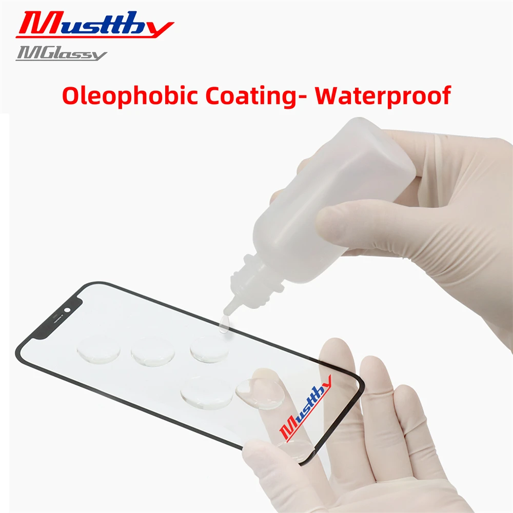 5pcs LCD Screen Front Outer Glass + OCA Film for iPhone 16 15 14 Pro Max Touch Display Glass Lens Panel Replacement Repair Parts