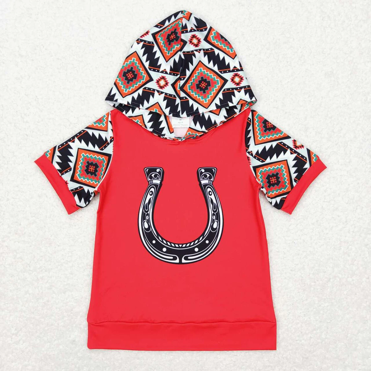 Baby Boy Summer Western Bull Skull Shirt Beachwear Kid Clothing Wholesale Short Sleeves Cow Top Children Infant Cactus Clothes