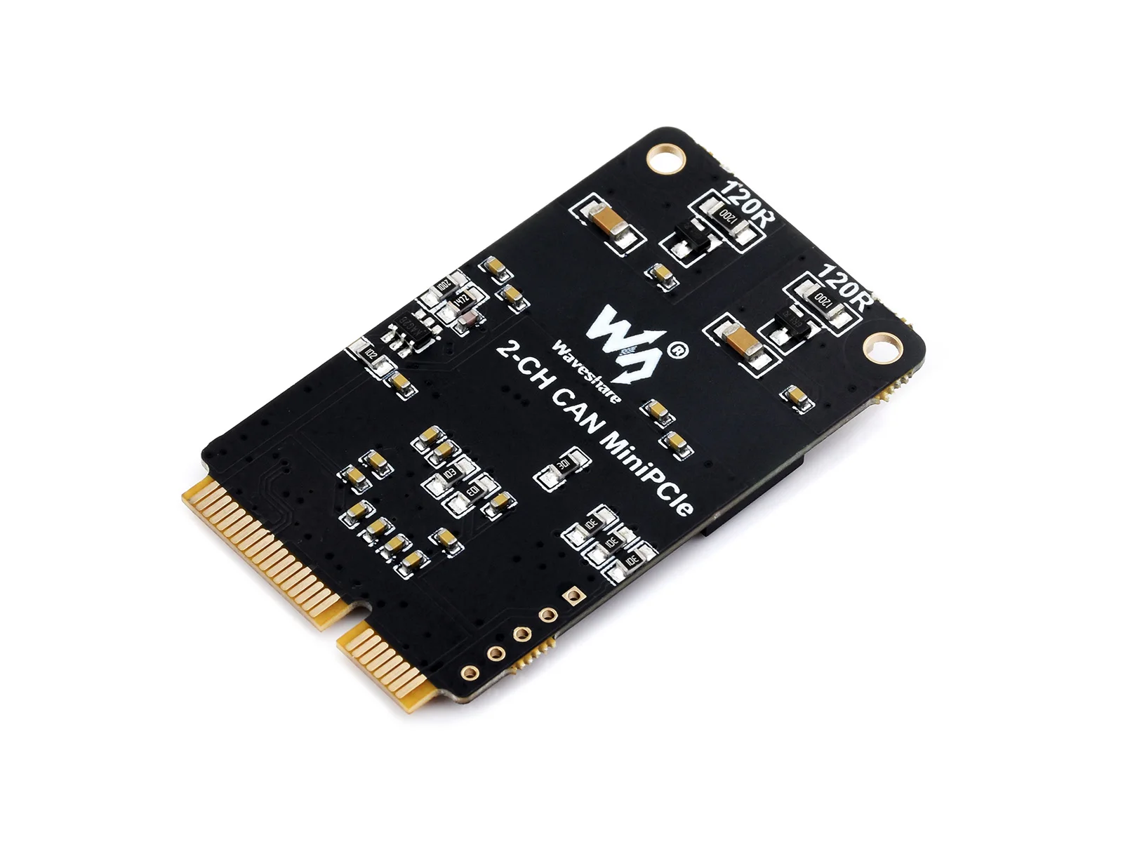 2-CH CAN MiniPCIe,MiniPCIe Interface To 2-CH CAN Card, Supports Decoding And Analyzing Function Of Multiple CAN Protocols