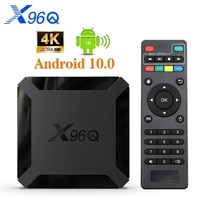 X96Q TV Box Android 10.0 4K Allwinner H313 Quad Core 2.4G Wifi Google Player Youtube Media Player X96 2GB 16GB Smart Set Top Box