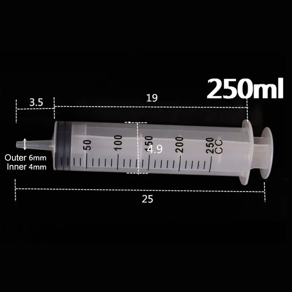 Reusable 1.3m Tube 150ml-500ml Hydroponics Nutrient Feeding Ink Pump Measuring Big Syringe Large Capacity