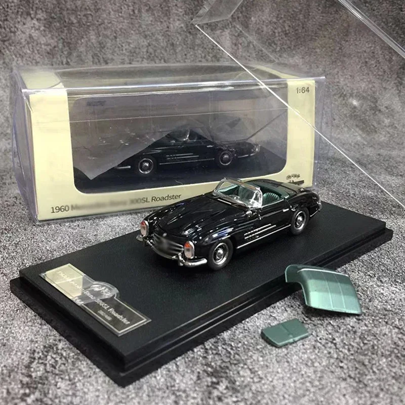 

GFCC 1:64 модель автомобиля 300 SL Roadster открытые двери коллекция литых автомобилей из сплава-черный