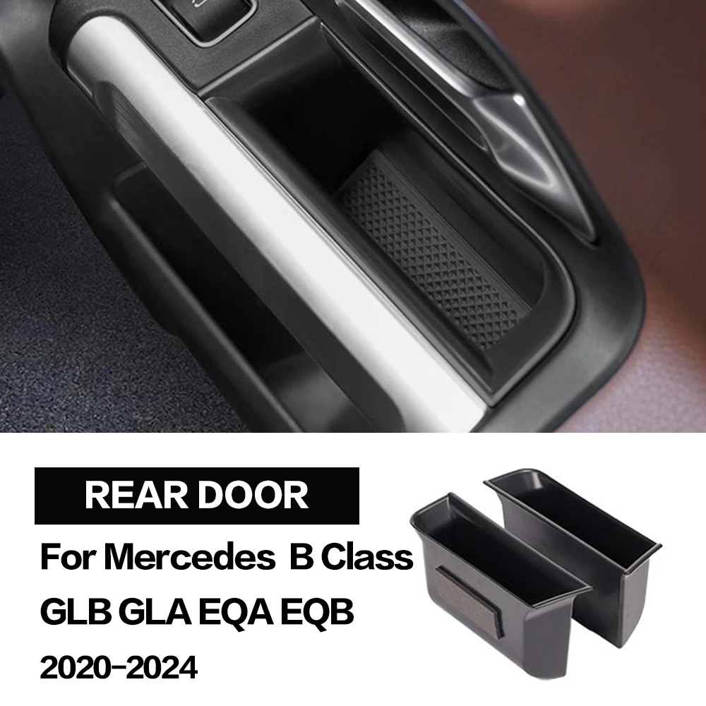 2X Car Door Storage Box Bag Handle Interior Accessory For Mercedes Benz W247 X247 H247 EQA EQB GLB B GLA Class 2020 - 2024 2023 view 5