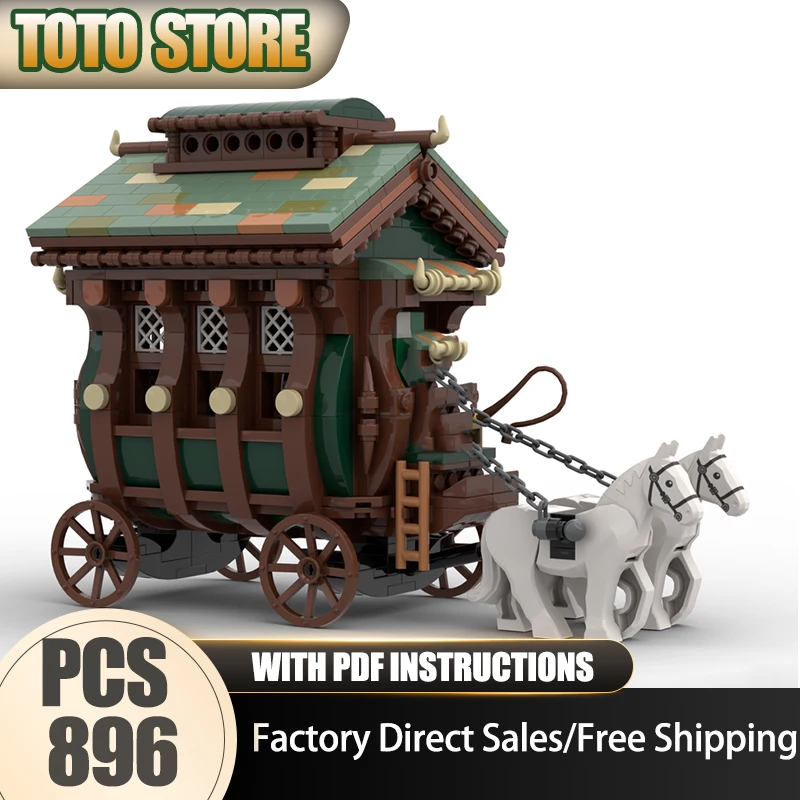 نموذج قلعة القرون الوسطى Moc قوالب بناء نموذج منزل المهبل التكنولوجيا وحدات الالعاب العملاقة لتقوم بها بنفسك تجميع هدية الكريسماس #1