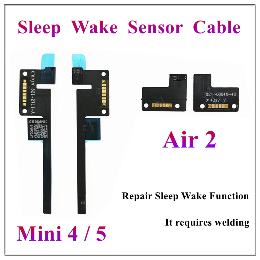 Sleep Wake Magnetic Control Sensor Flex Cable Replacement For IPad Air 2 Mini 4 5 Repair Parts